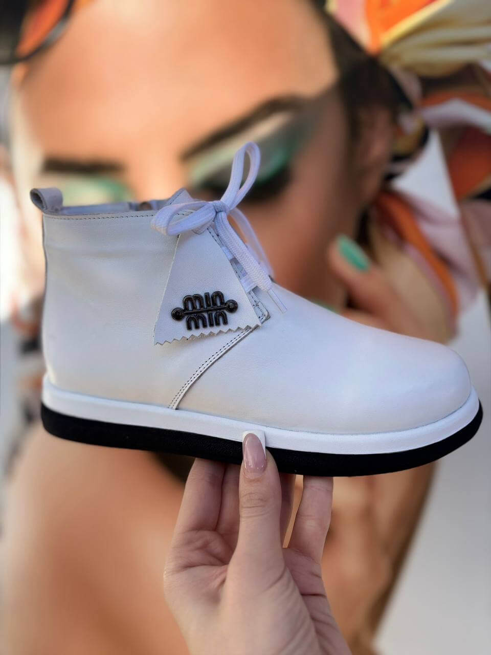 Черевики жіночі White Minimal Zip 27416